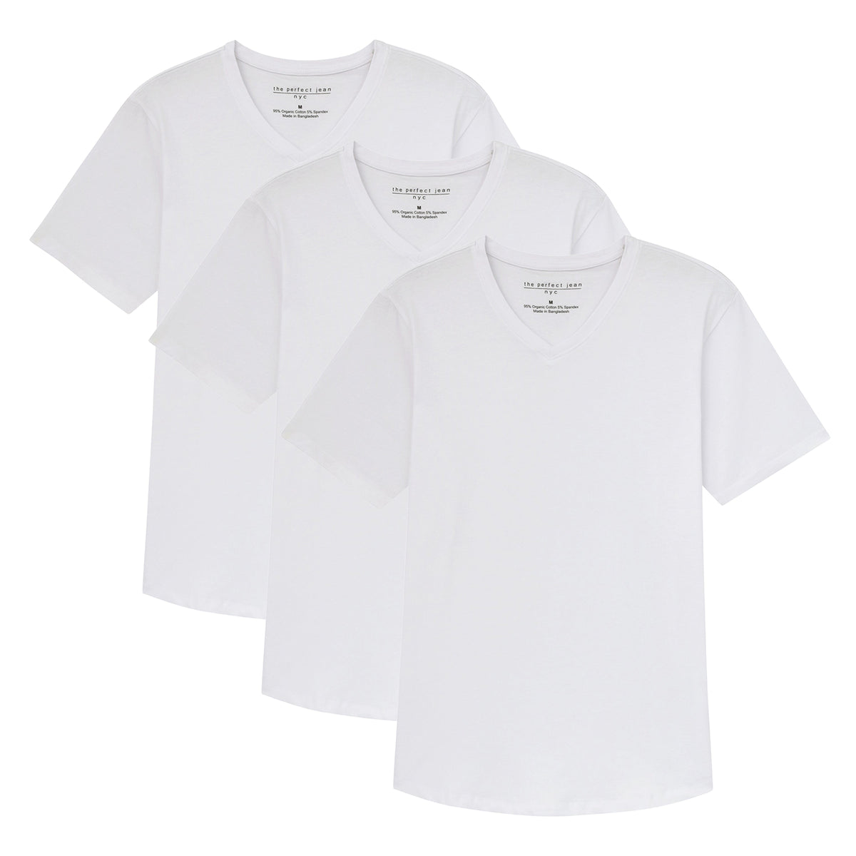 Organic V-Neck 3 Pack (Slim Fit)