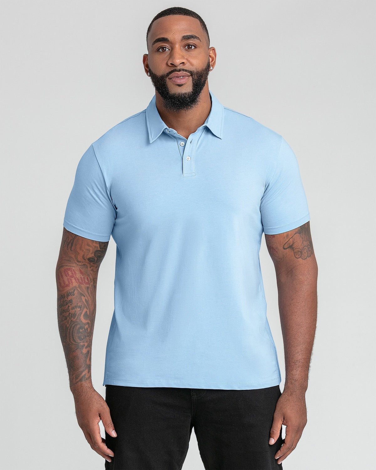 Organic Polo Shirt 3 Pack / Light Blue