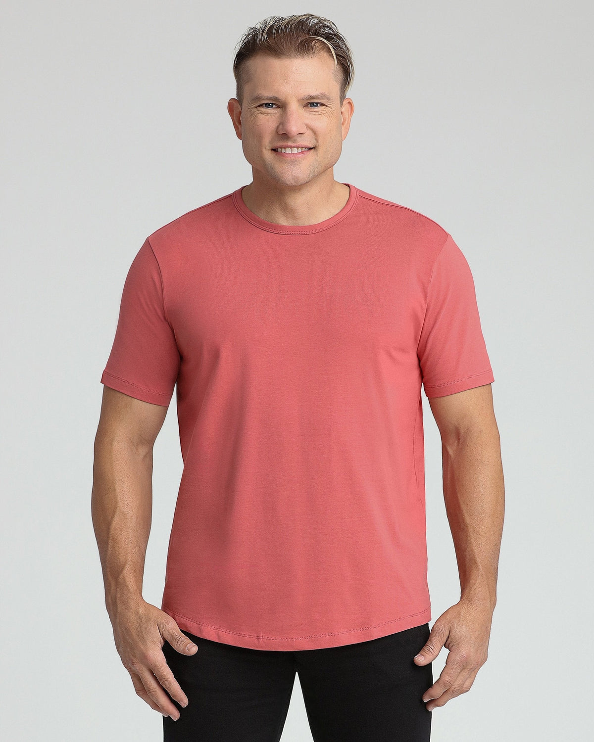 Organic Crew Neck T-Shirt 3 Pack (Slim Fit) / Nantucket Red