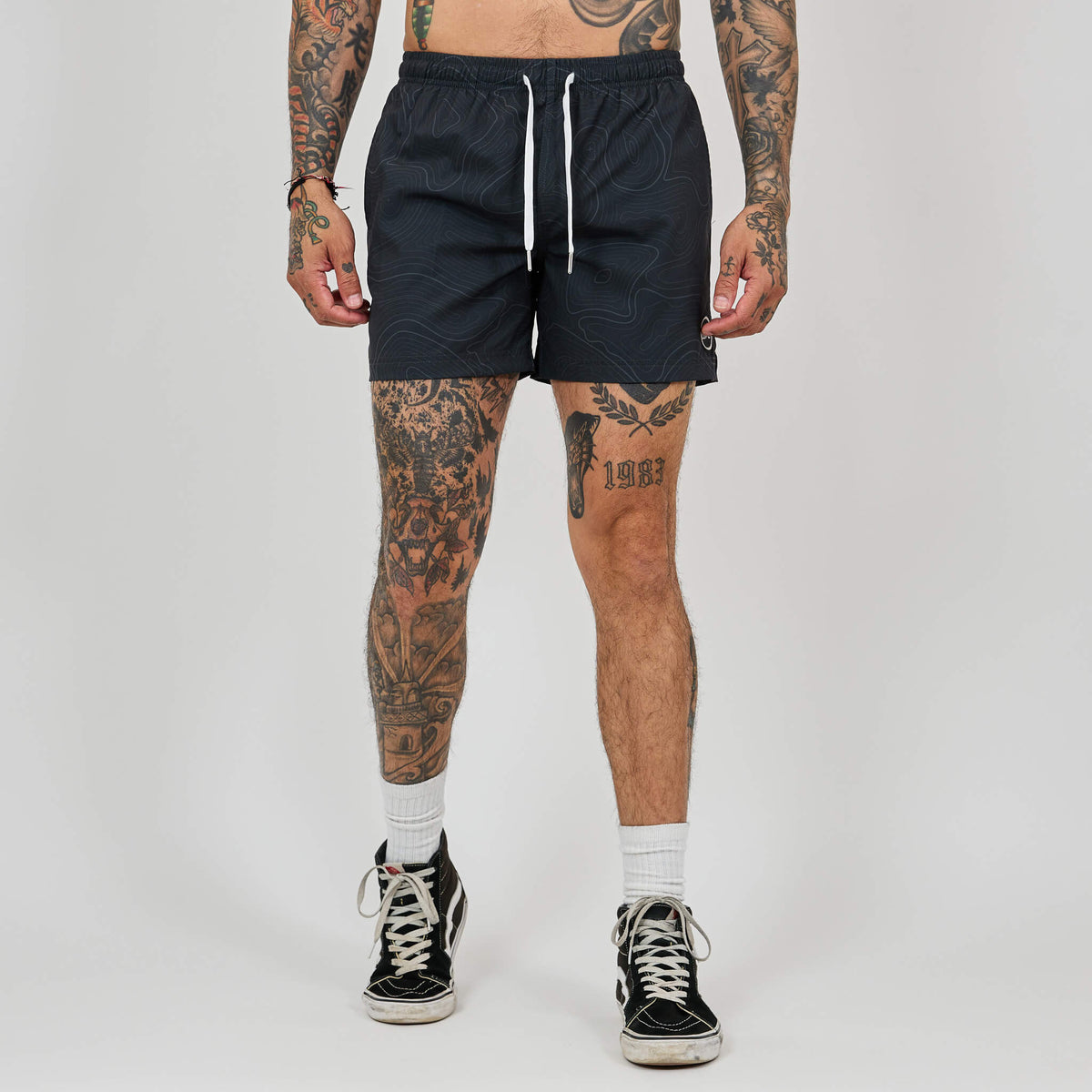 Topo Camo Shorts - Black