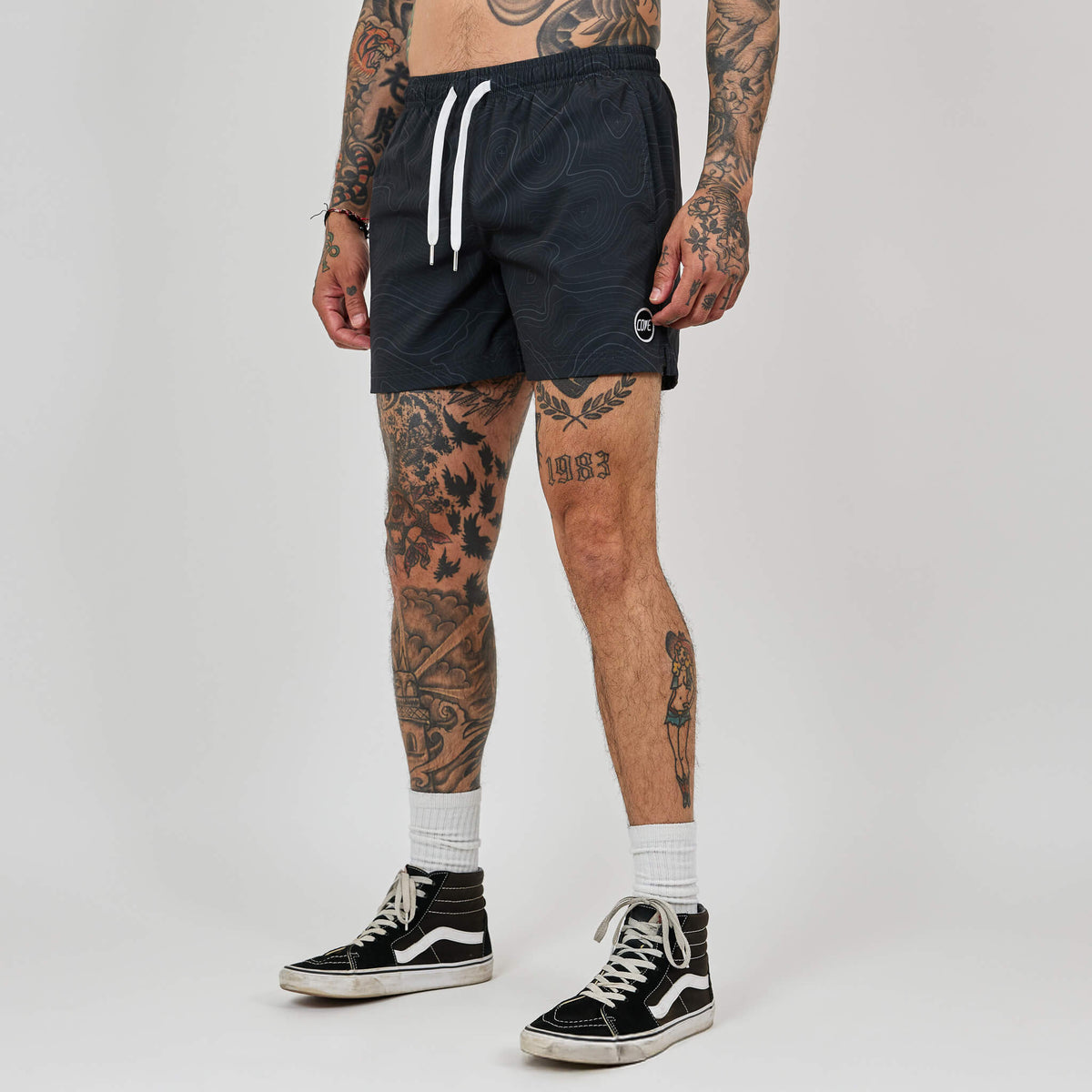 Topo Camo Shorts - Black