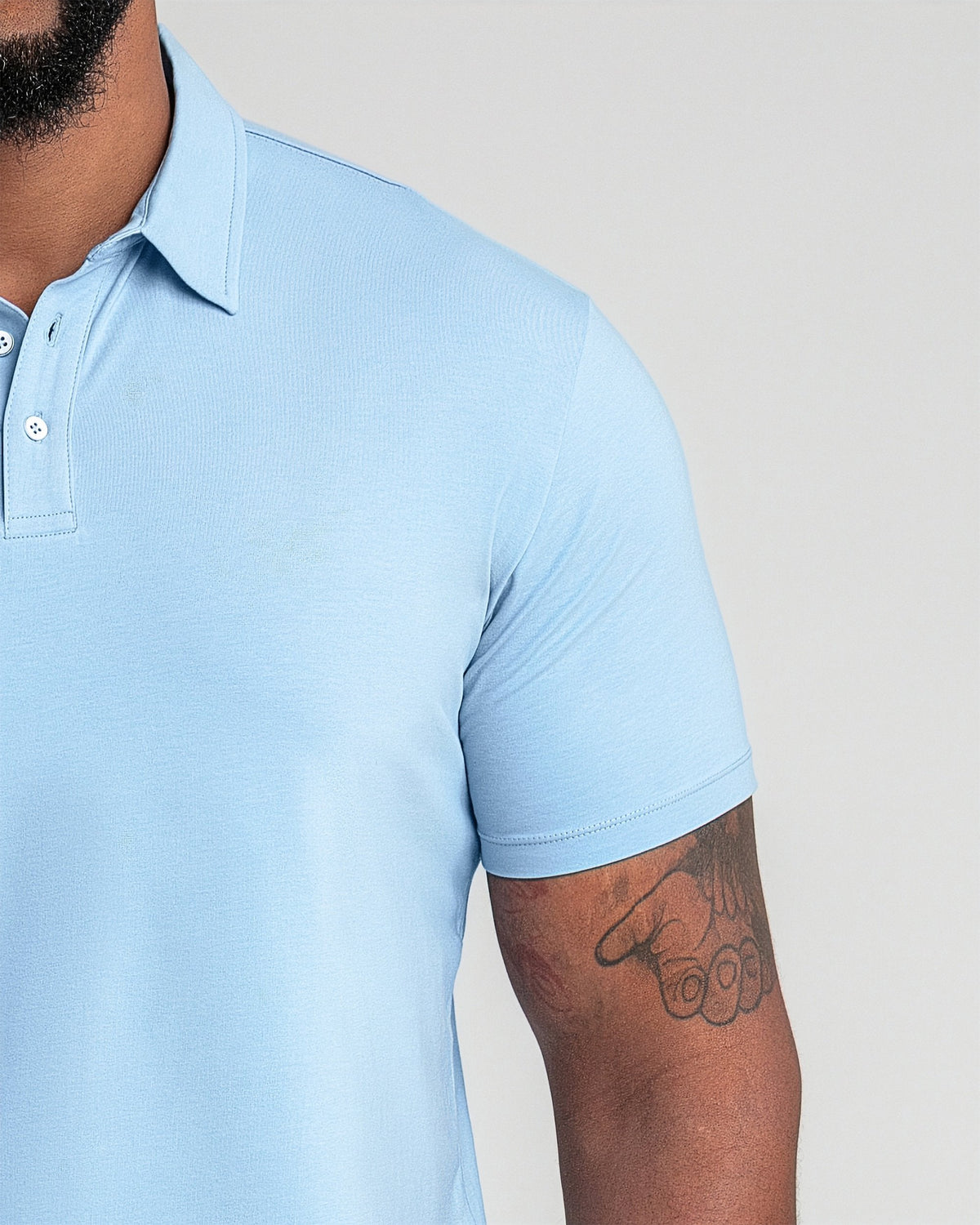 Organic Polo Shirt 3 Pack / Light Blue