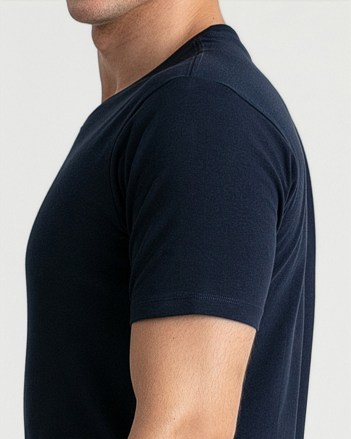 Organic V-Neck T-Shirt (Slim Fit) / Navy