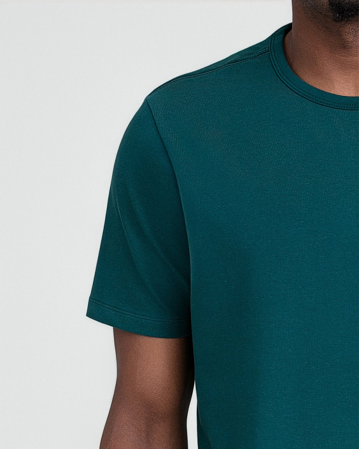 Organic Crew Neck T-Shirt 3 Pack (Slim Fit) / Teal