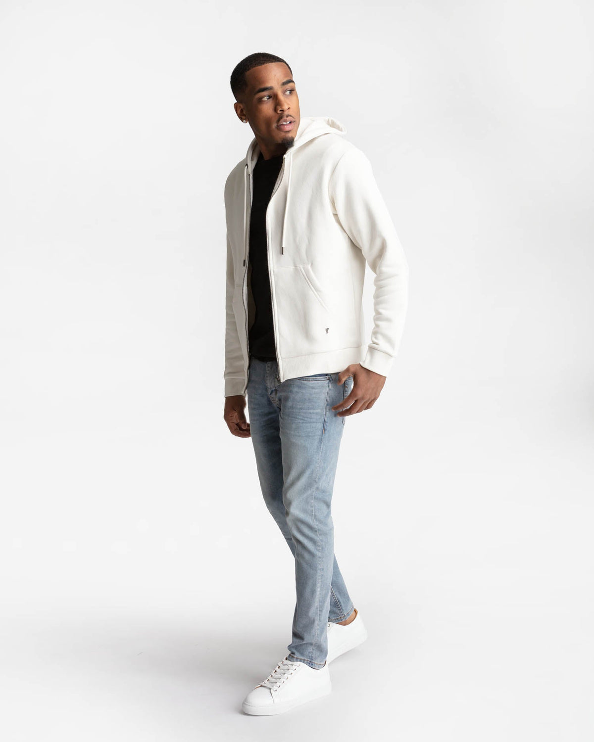 Full Zip Hoodie / Natural