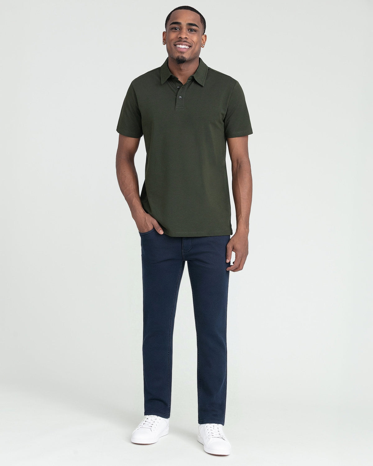 Organic Polo Shirt 6 Pack / Olive