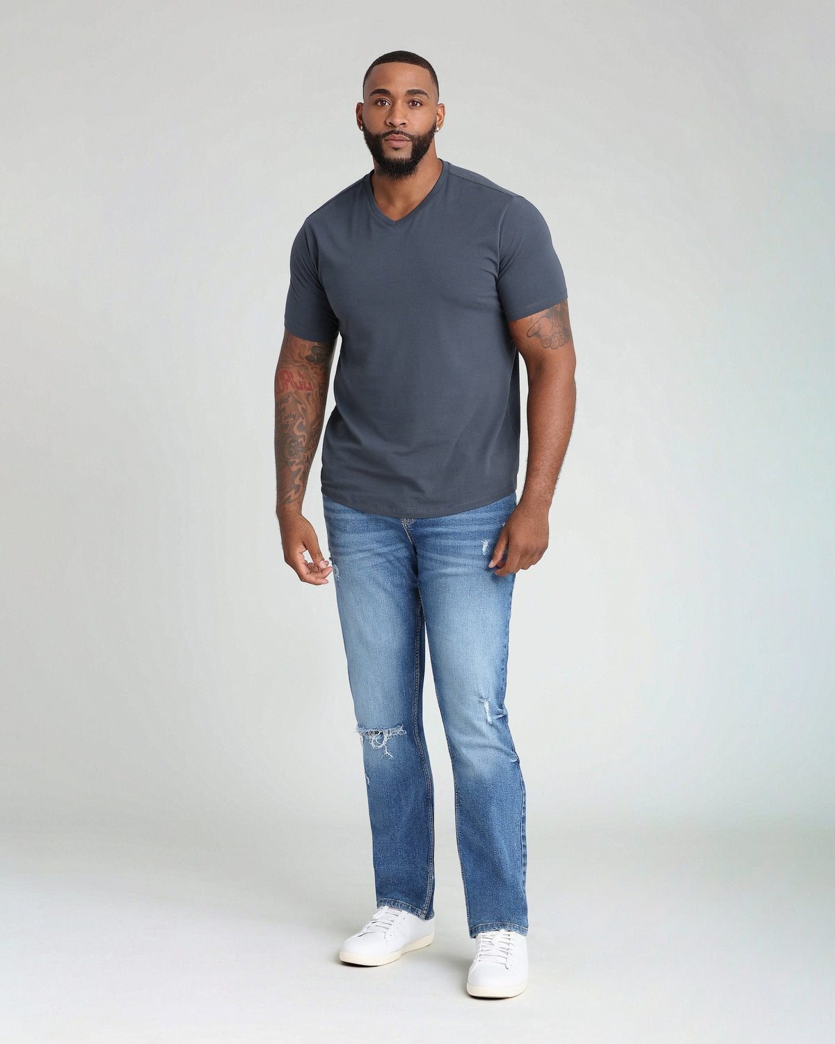 Athletic Fit / Glacier (Ripped - Med Blue)