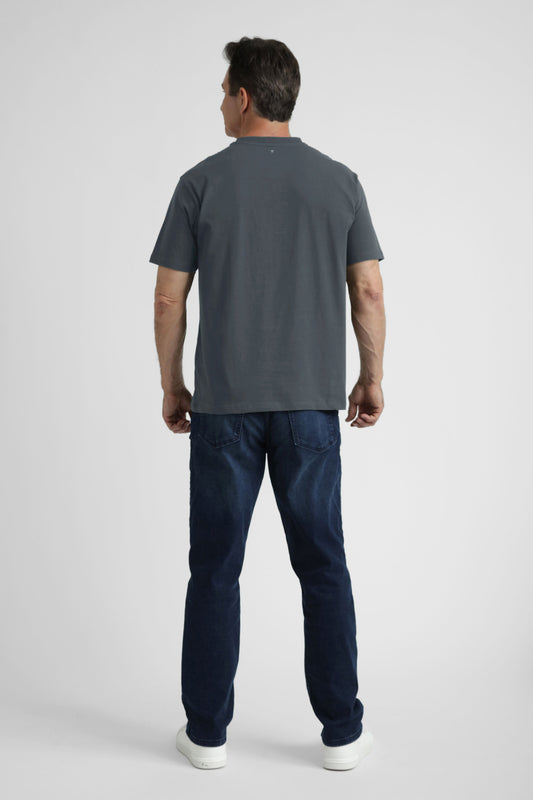 Organic Neck T-Shirt 6 Pack (Relaxed Fit)/ Slate