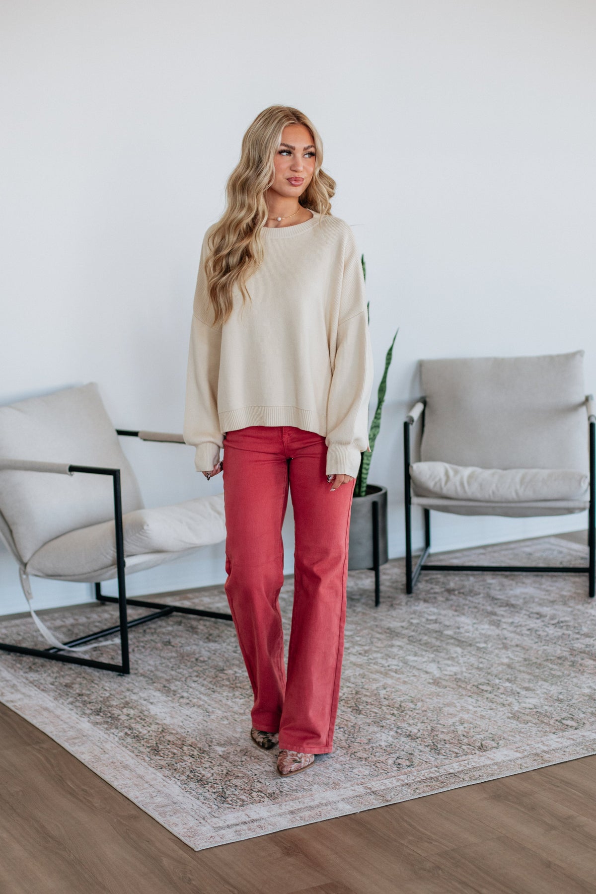 Alanie Ribbed Sweater