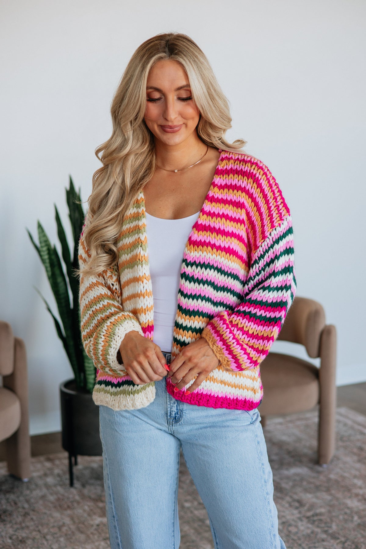 Annica Striped Cardigan