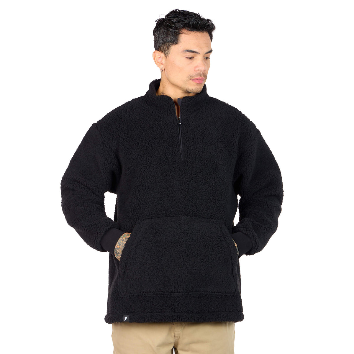 (New) Sherpa Quarter Zip - Black
