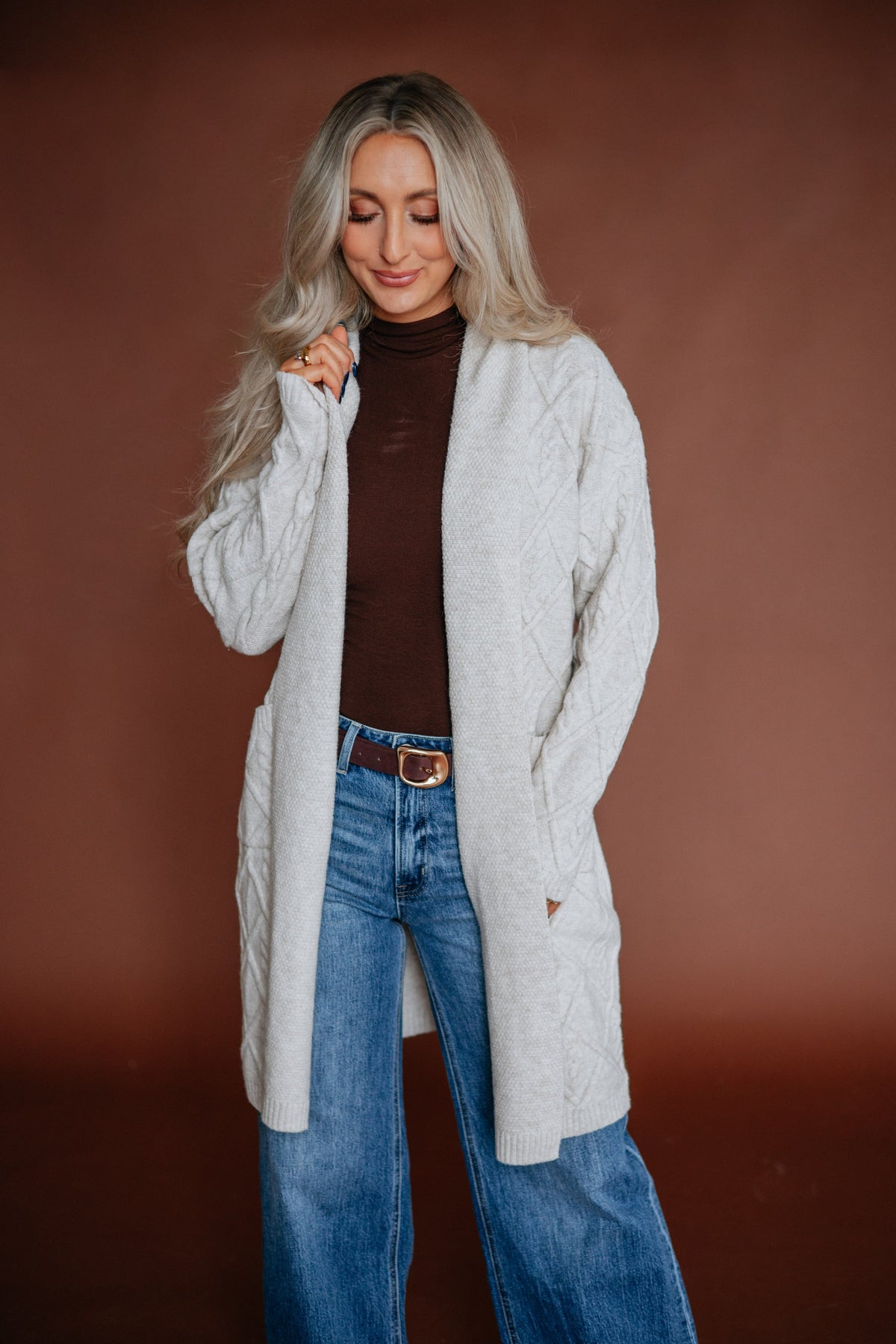 Ardell Cable Knit Cardigan