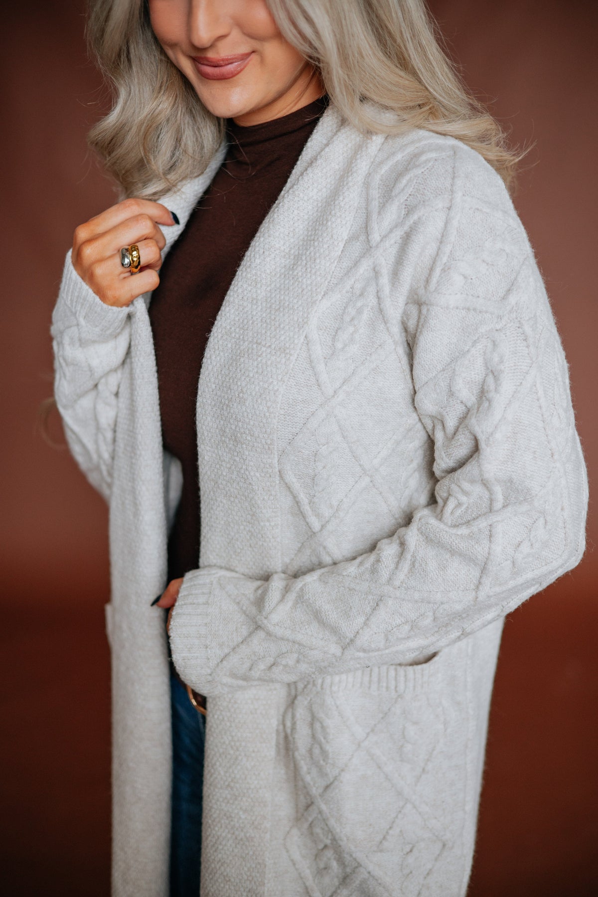Ardell Cable Knit Cardigan