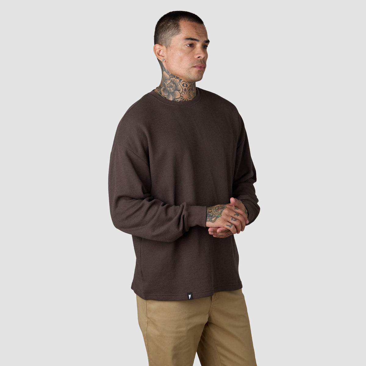 (New) Waffle Knit Thermal - Coffee