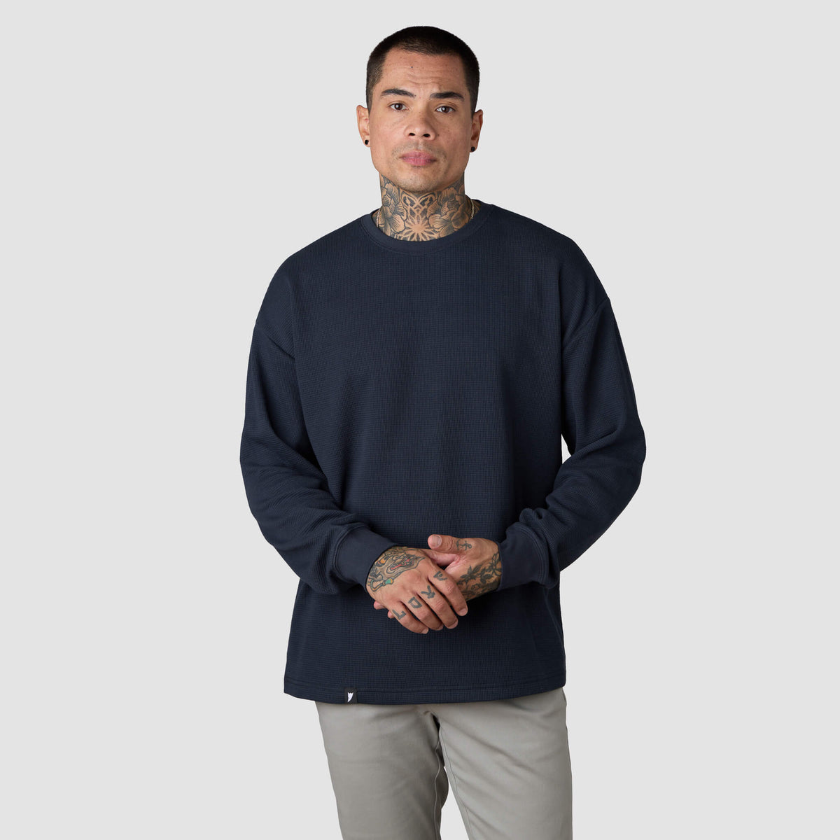 (New) Waffle Knit Thermal - Navy