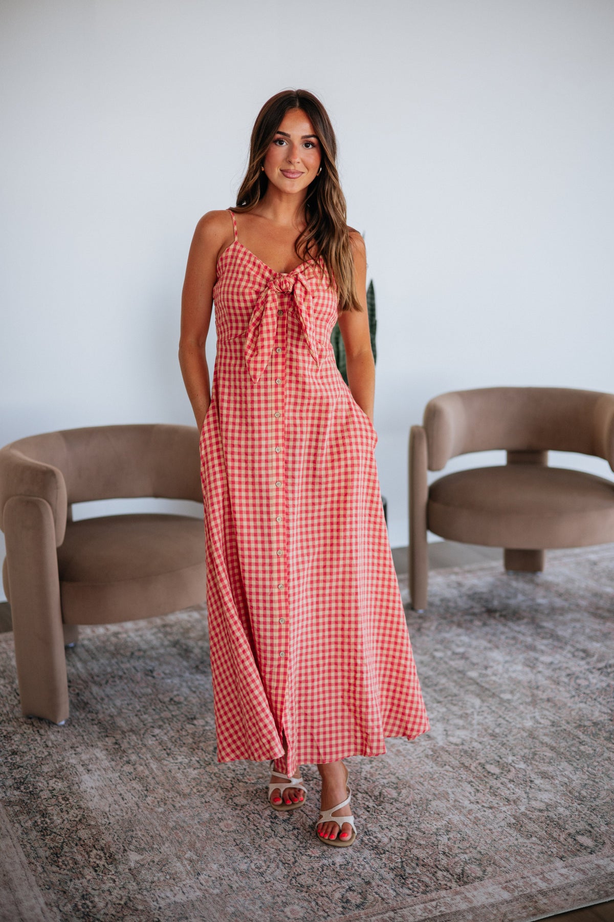Ariella Gingham Dress