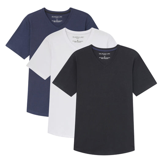 Organic V-Neck 3 Pack (Slim Fit)