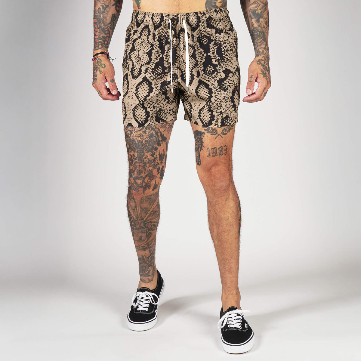 (New) Snakeskin Shorts - Sand