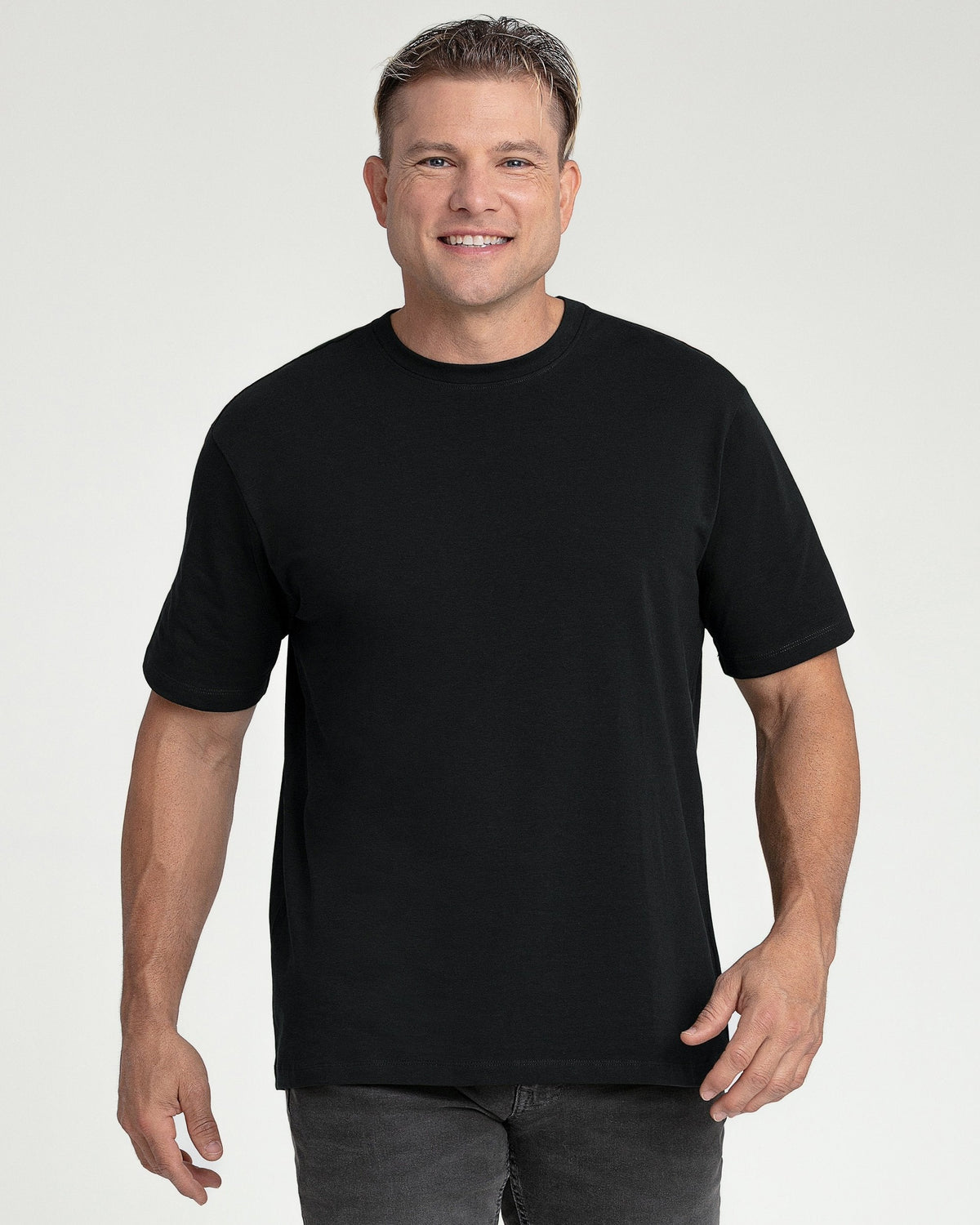Organic Crew Neck T-Shirt 3 Pack (Relaxed Fit) / Neutrals