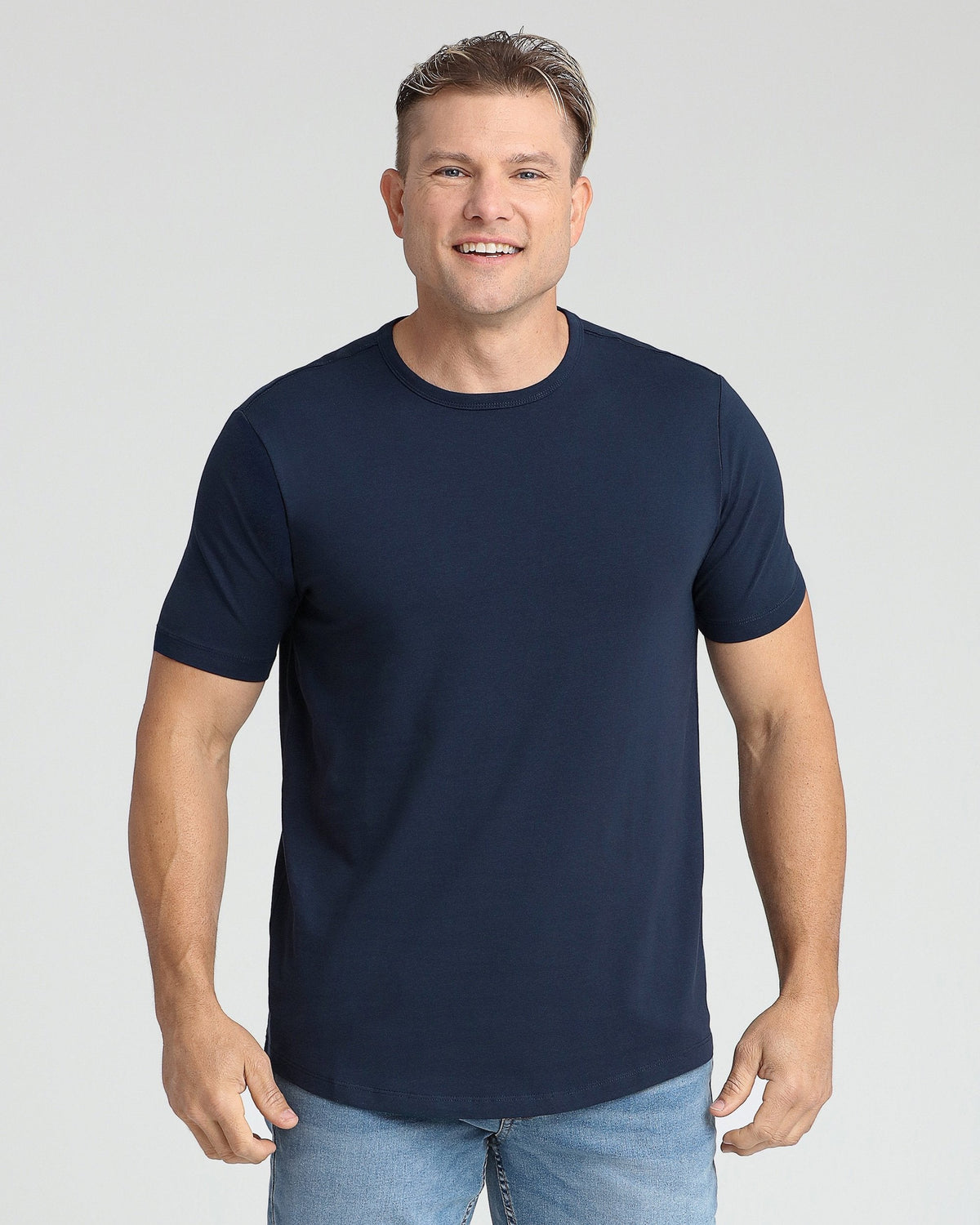 Organic Crew Neck T-Shirt 3 Pack (Slim Fit)/ Sky to Sea