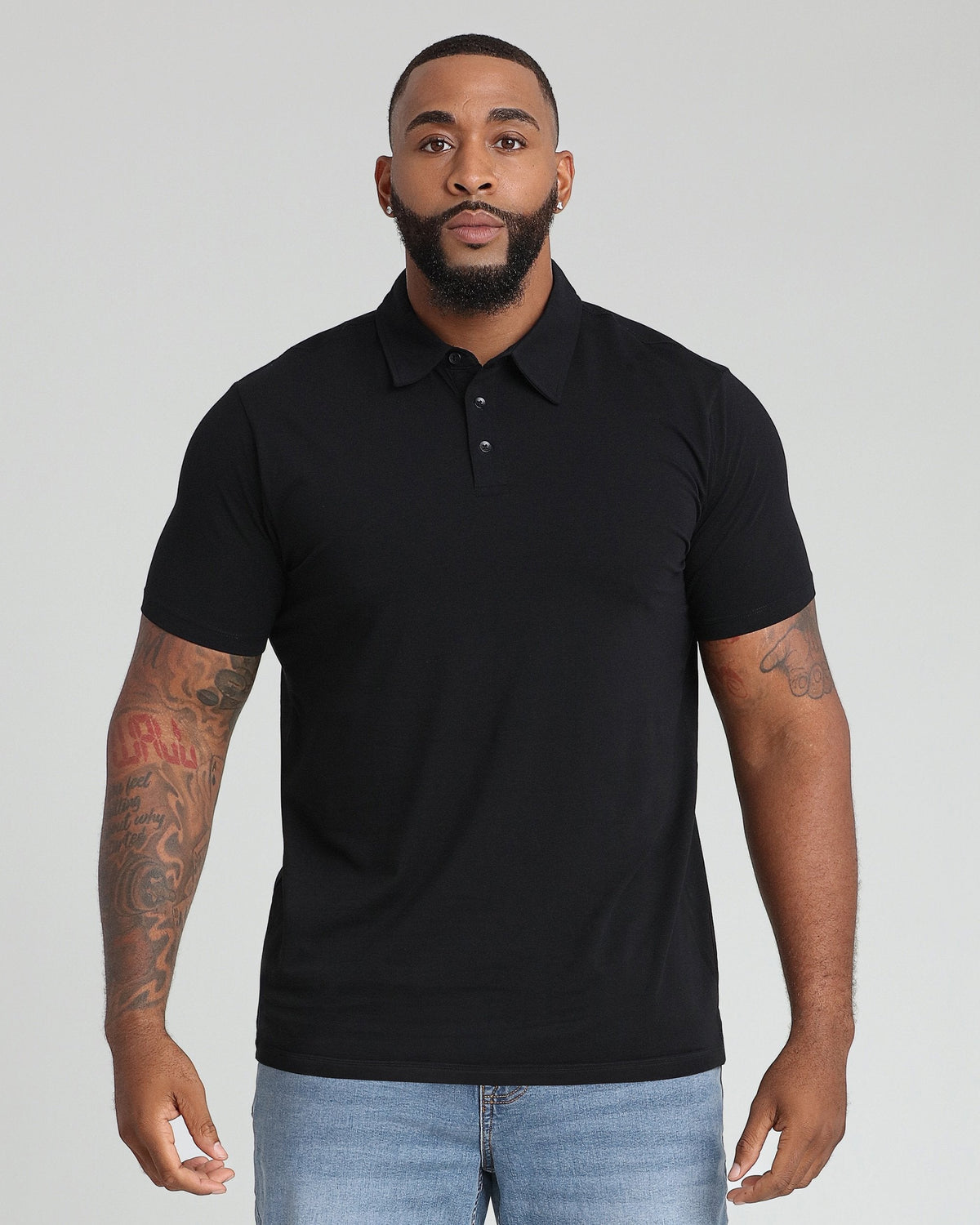 Organic Polo Shirt 3 Pack / Black