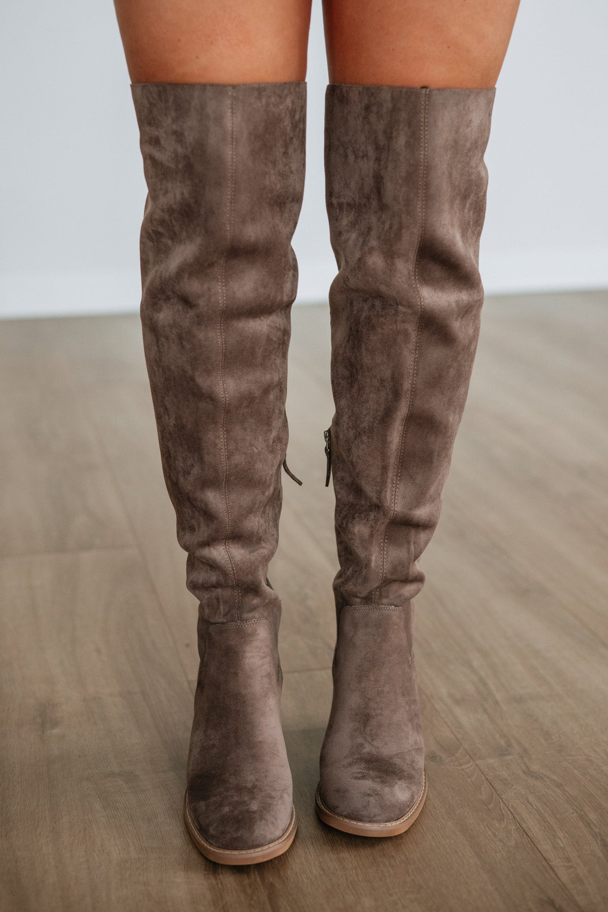 Addressing The Rumors Boots - Dark Taupe