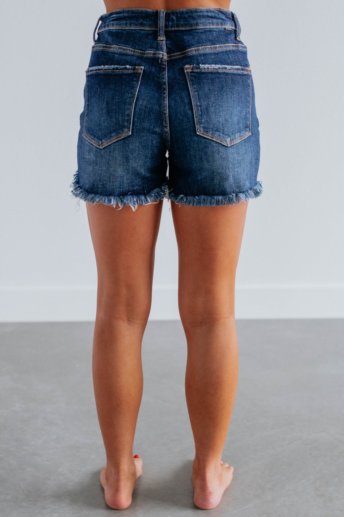 Aliyah Risen Shorts - Dark Wash