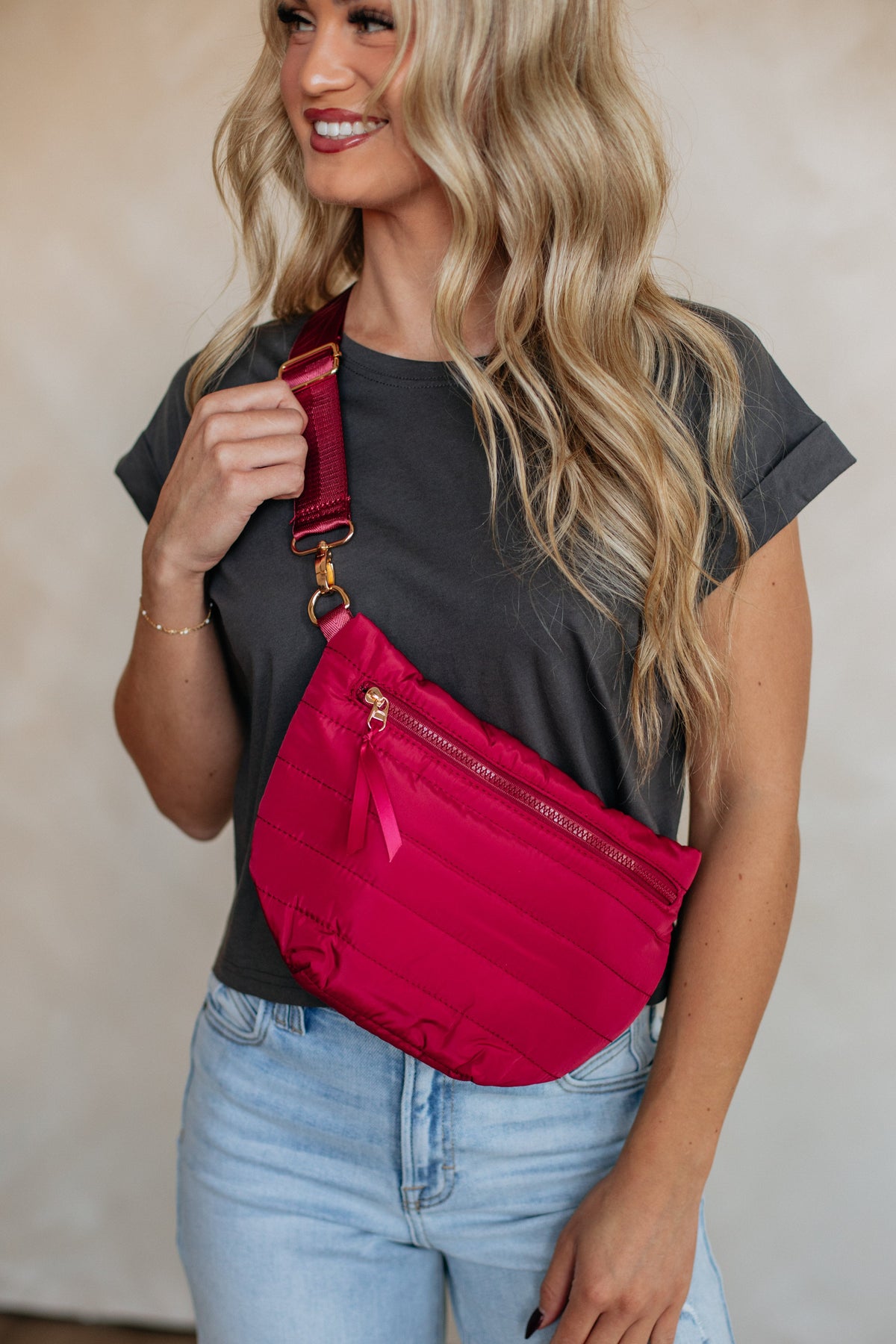 All I Need Belt Bag - Ruby