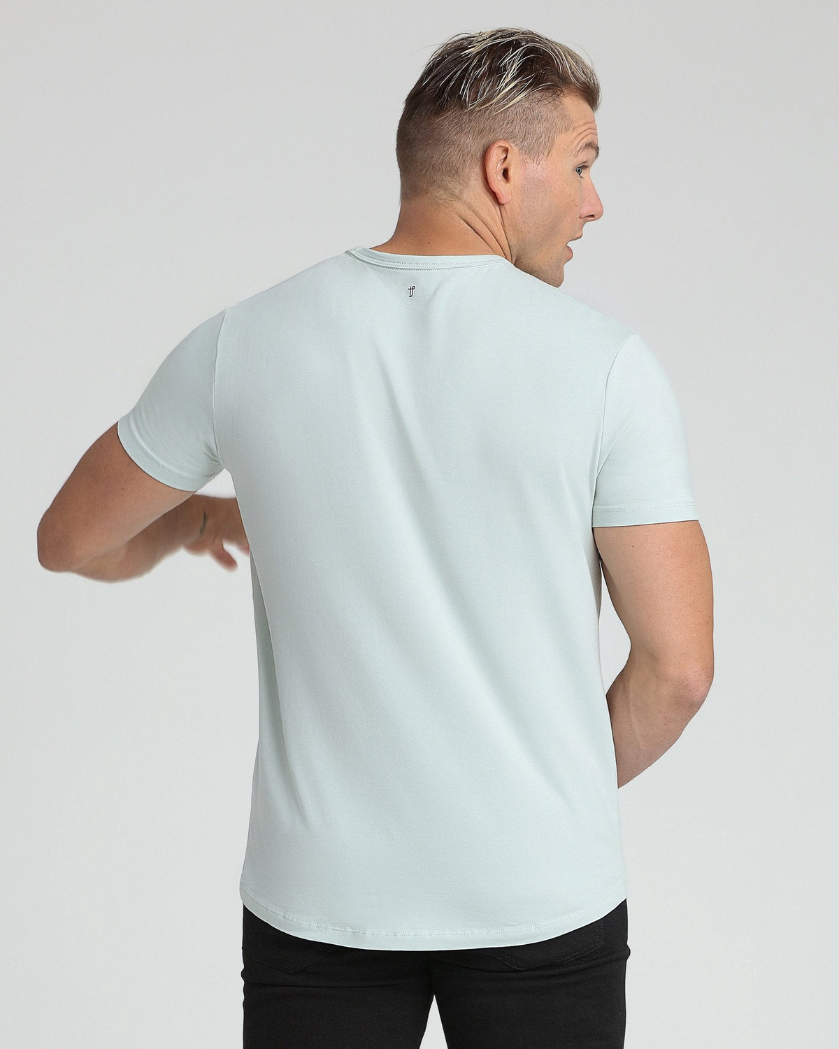 Organic Crew Neck T-Shirt 3 Pack (Slim Fit) / Mint