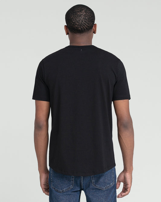 Organic Crew Neck T-Shirt 6 Pack (Slim Fit) / Black