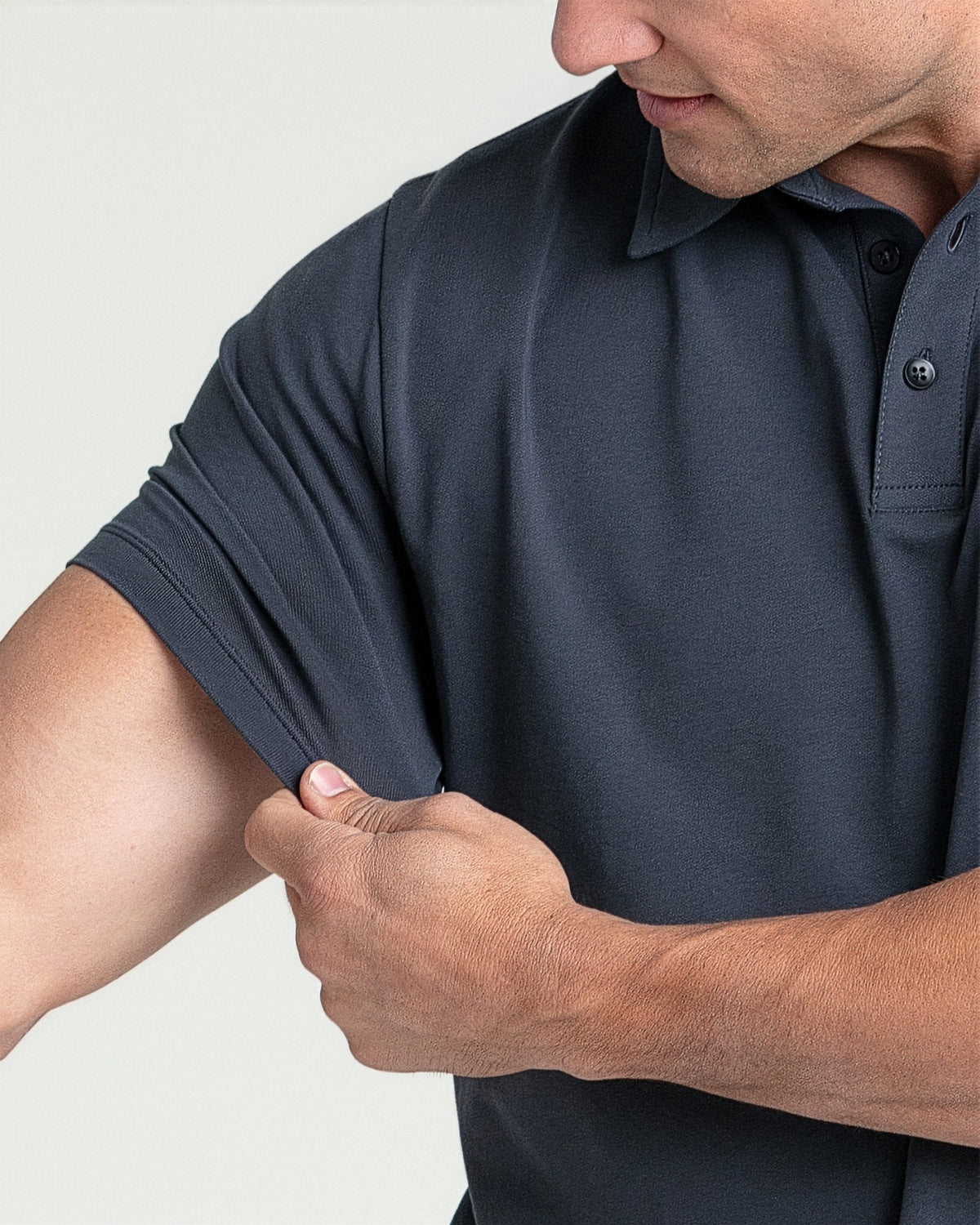 Organic Polo Shirt / Slate