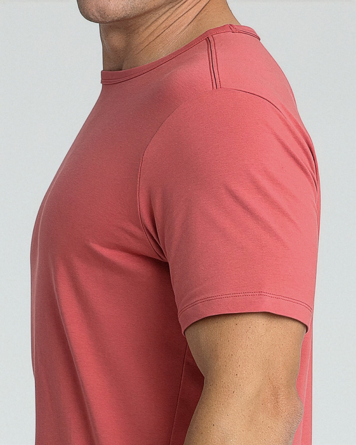 Organic Crew Neck T-Shirt 3 Pack (Slim Fit) / Nantucket Red