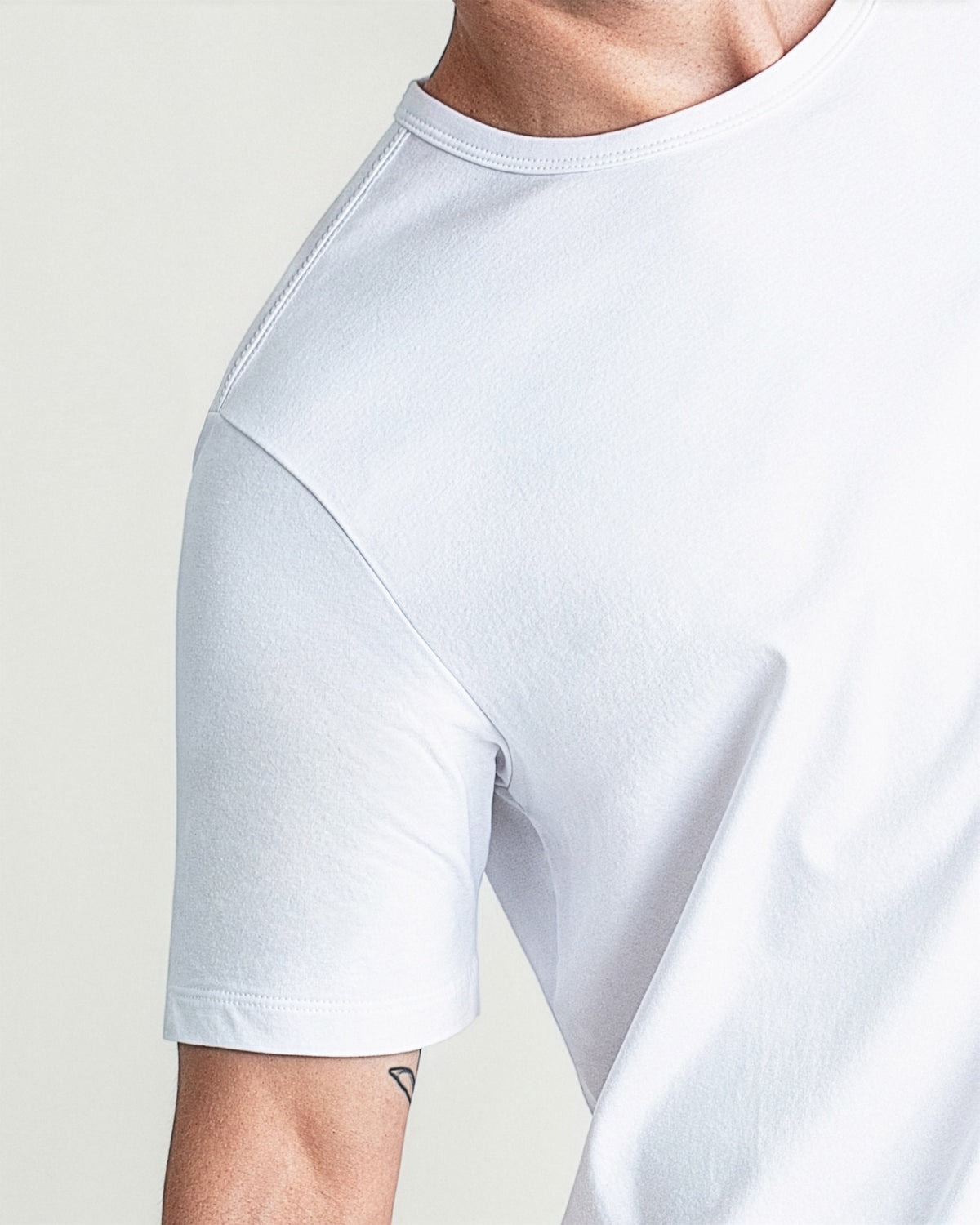 Organic Crew Neck T-Shirt 3 Pack (Slim Fit) / White