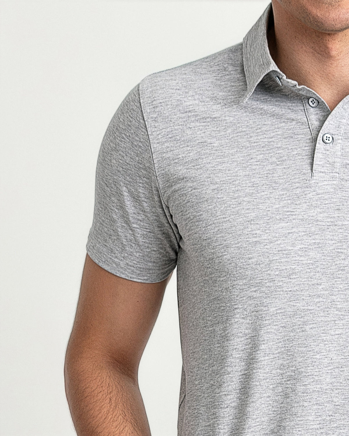 Organic Polo Shirt 3 Pack / Heather Grey