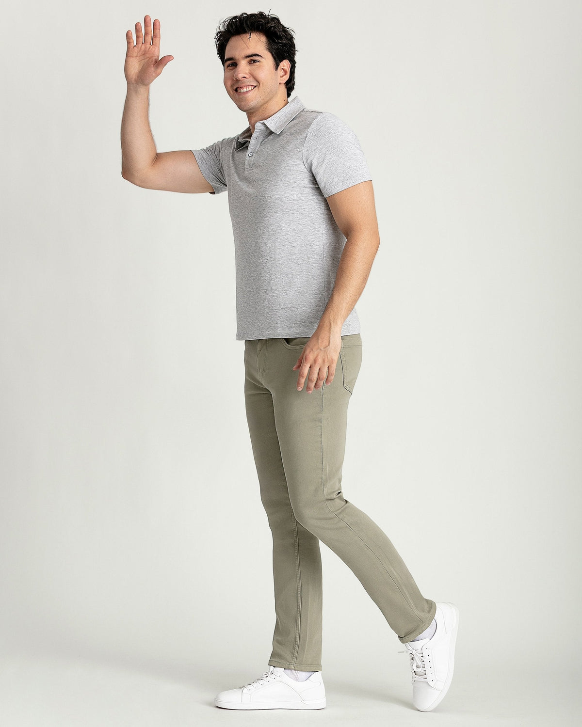 Organic Polo Shirt 3 Pack / Heather Grey