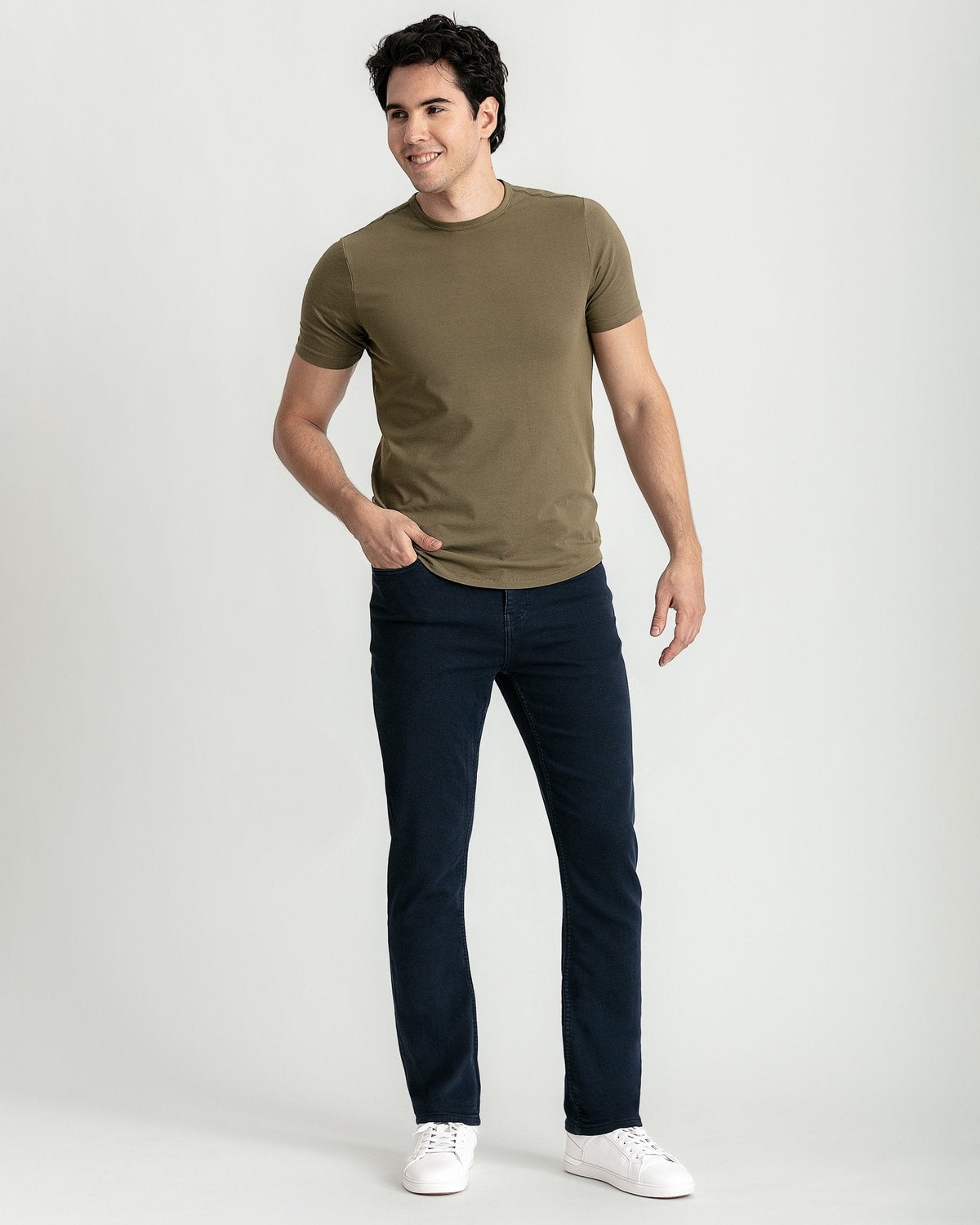 Organic Crew Neck T-Shirt 3 Pack (Slim Fit) / Camo