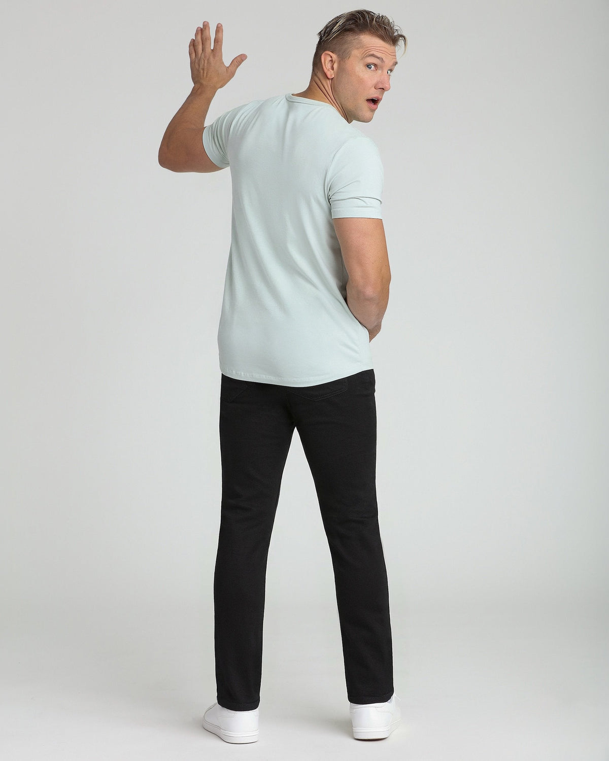 Organic Crew Neck T-Shirt (Slim Fit) / Mint