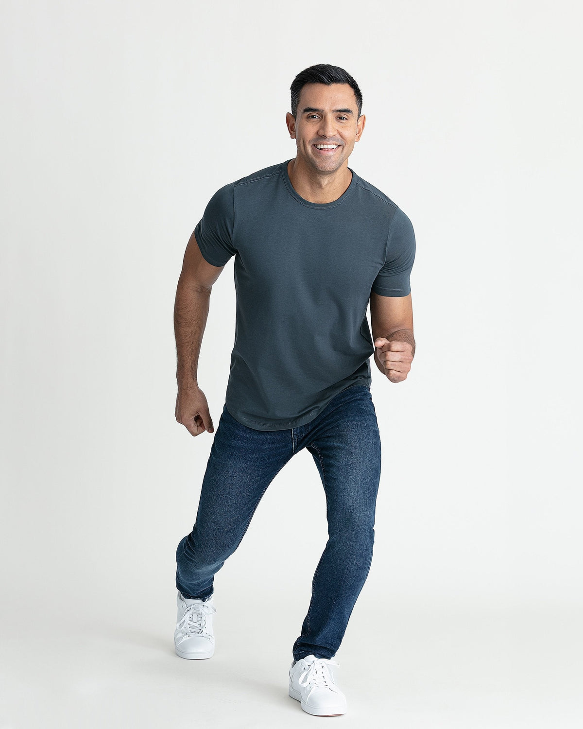 Organic Crew Neck T-Shirt 6 Pack (Slim Fit) / Slate