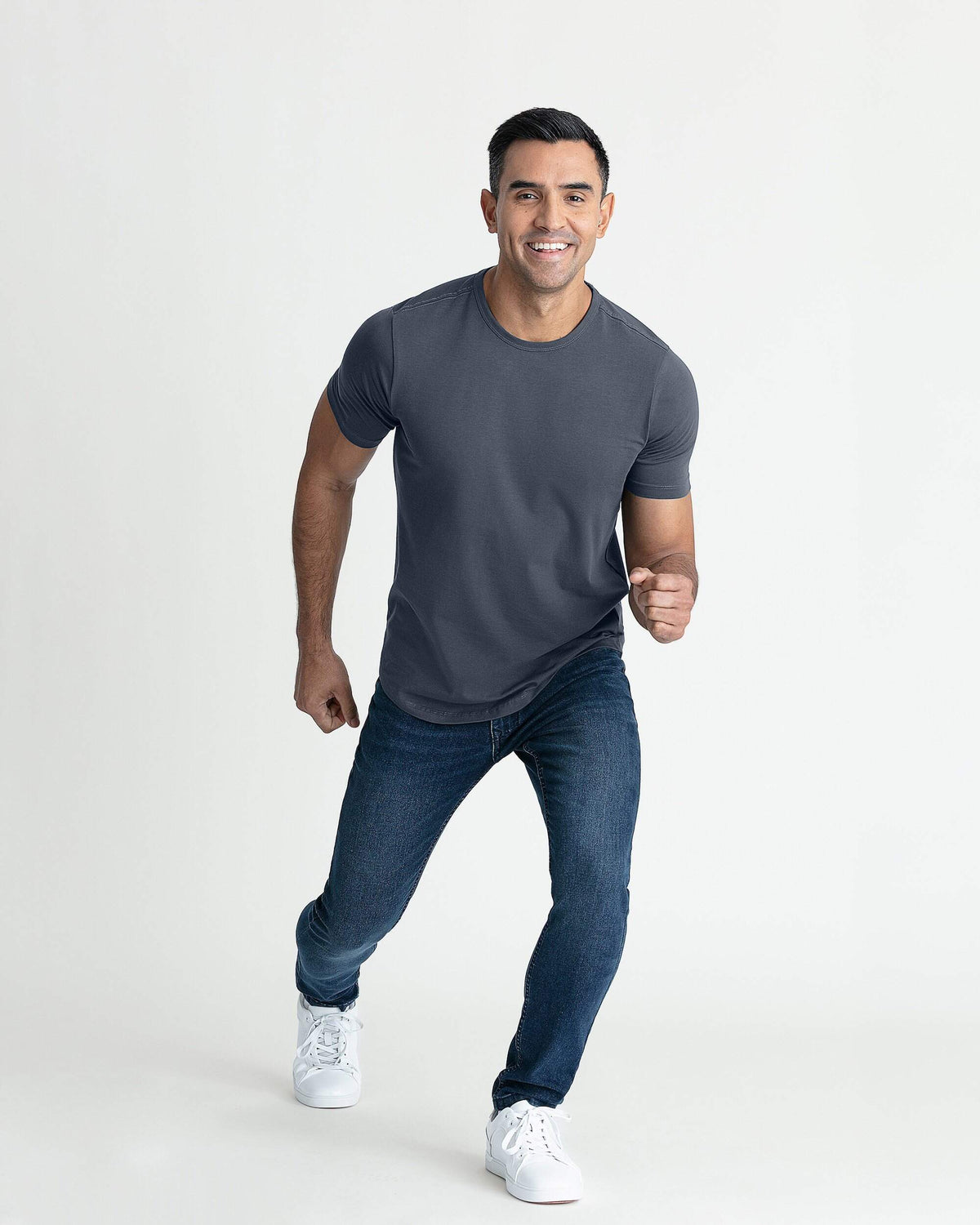 Organic Crew Neck T-Shirt (Slim Fit) / Slate