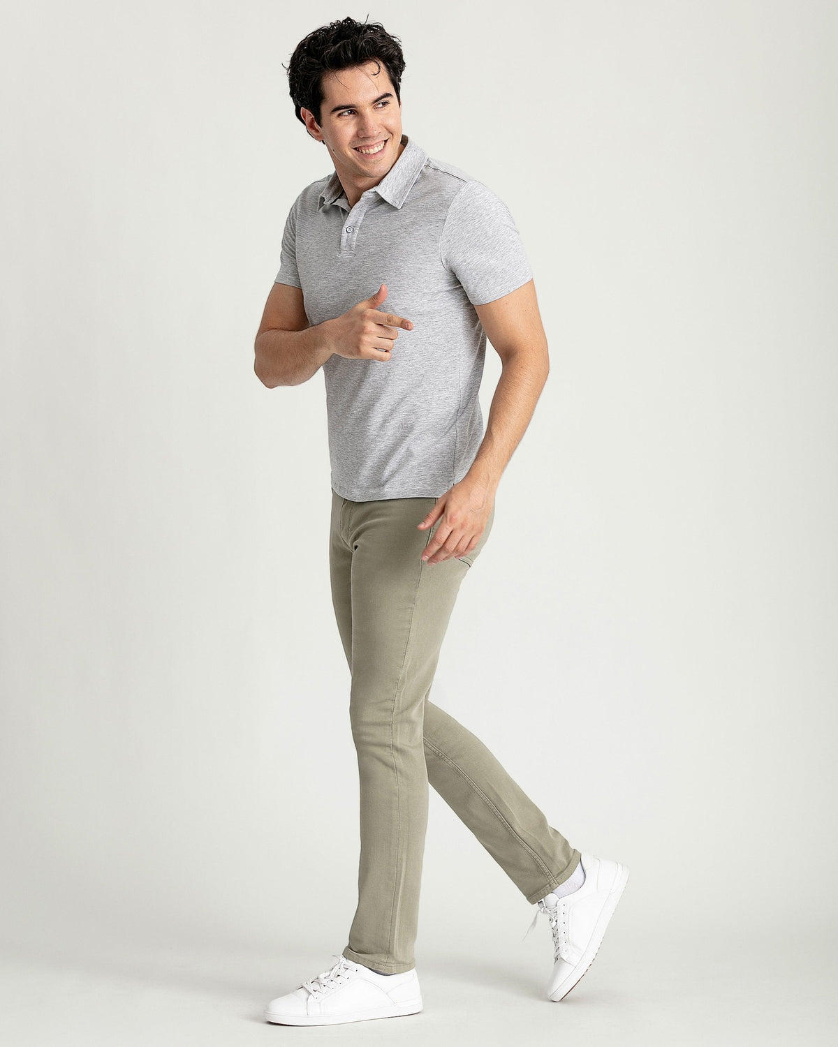 Organic Polo Shirt 6 Pack / Heather Grey