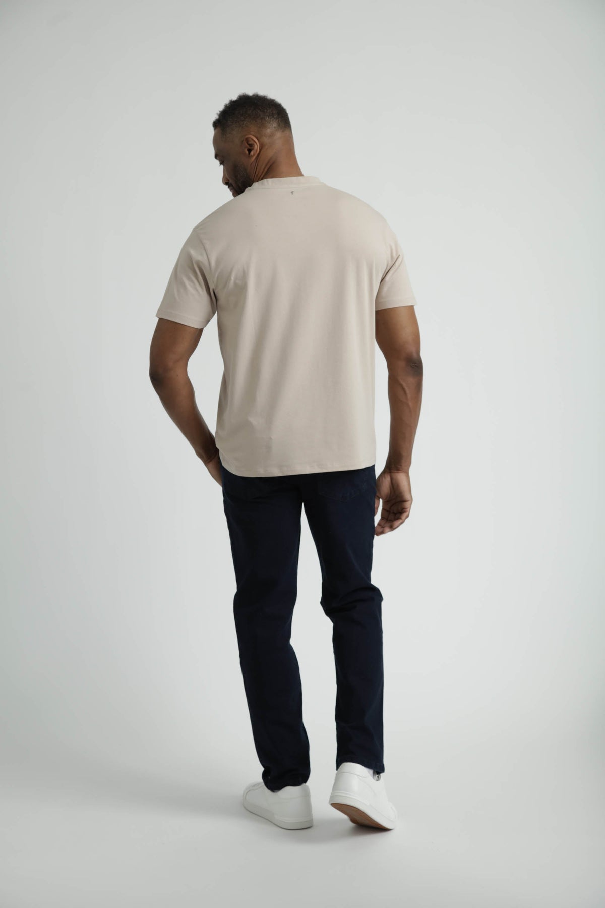 Organic Crew Neck T-Shirt 3 Pack (Relaxed Fit) / Tan