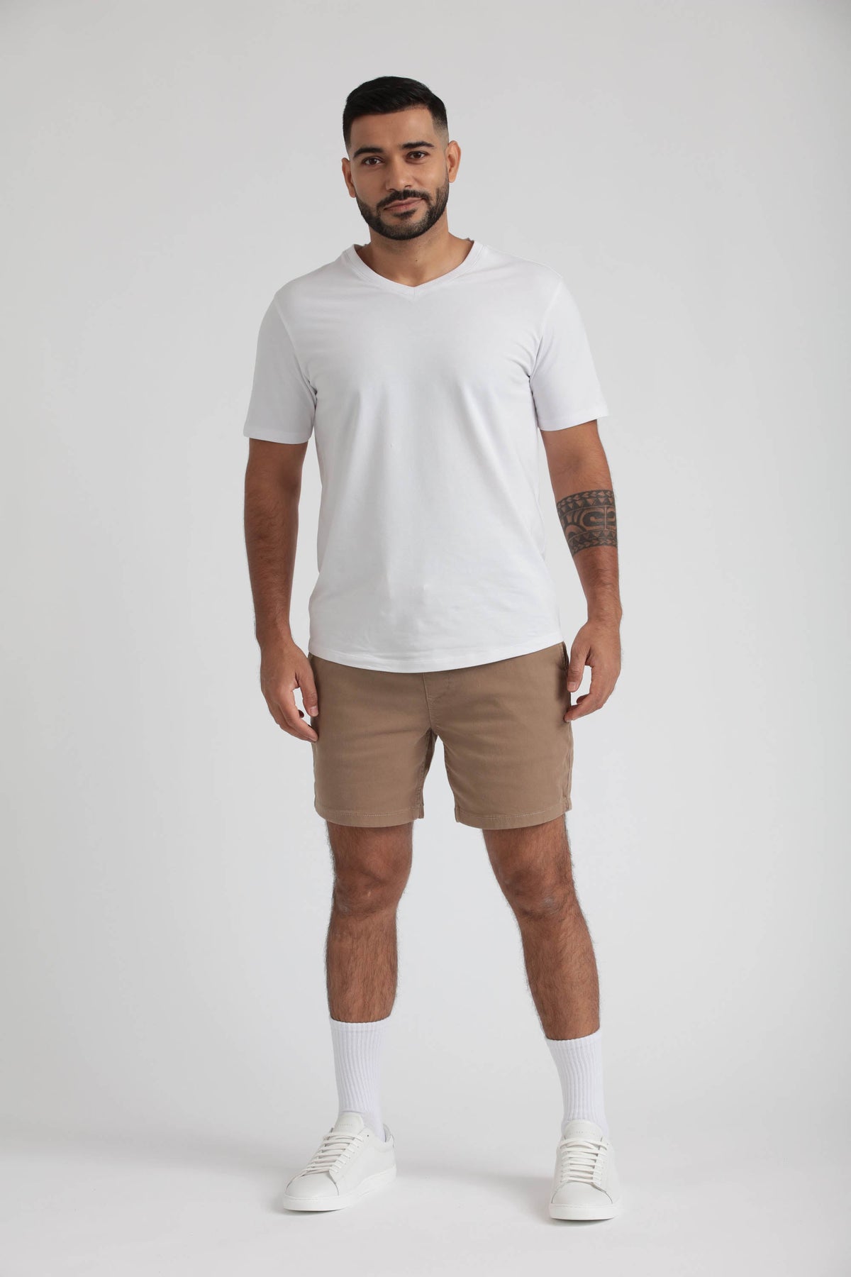 Everyday Comfort Shorts (Slim Fit) / Dark Khaki & Navy