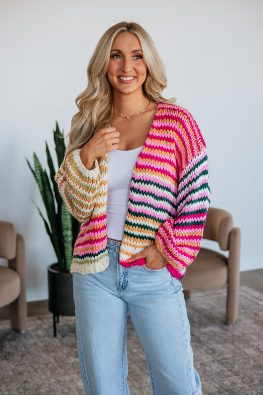 Annica Striped Cardigan