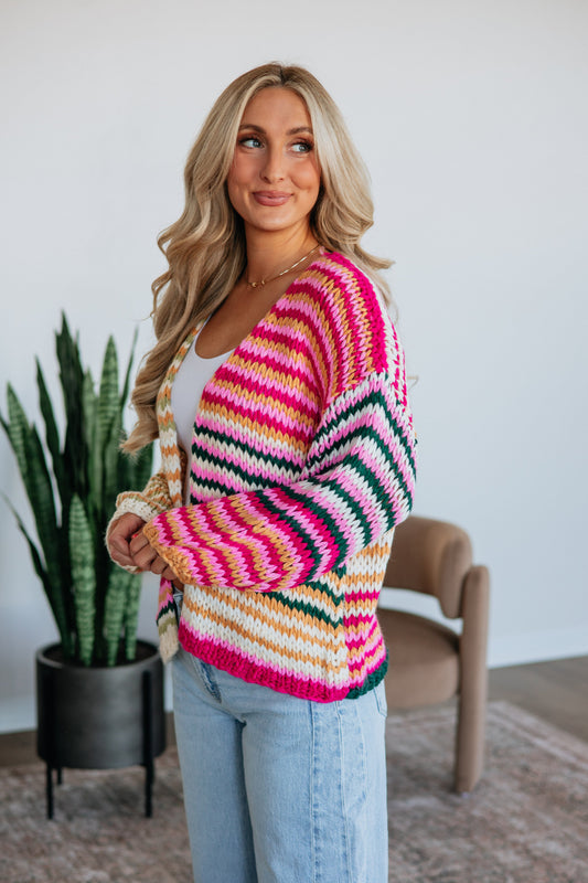 Annica Striped Cardigan