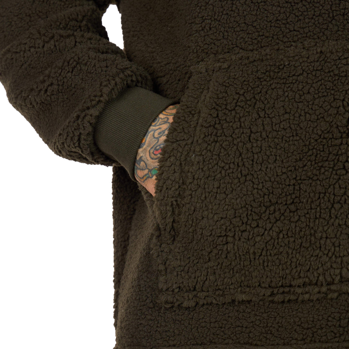 (New) Sherpa Quarter Zip - Olive