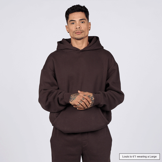 (New) Weighted Hoodie - Coffee