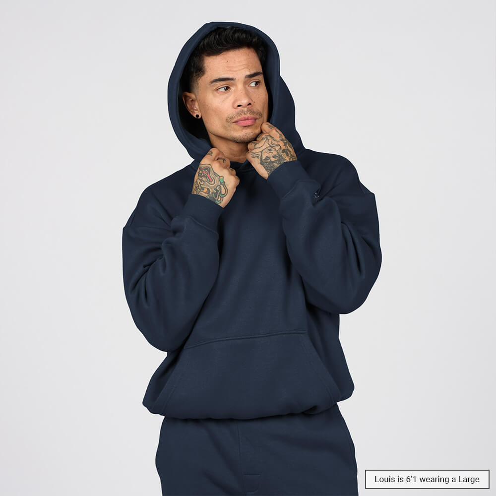 (New) Weighted Hoodie - Navy