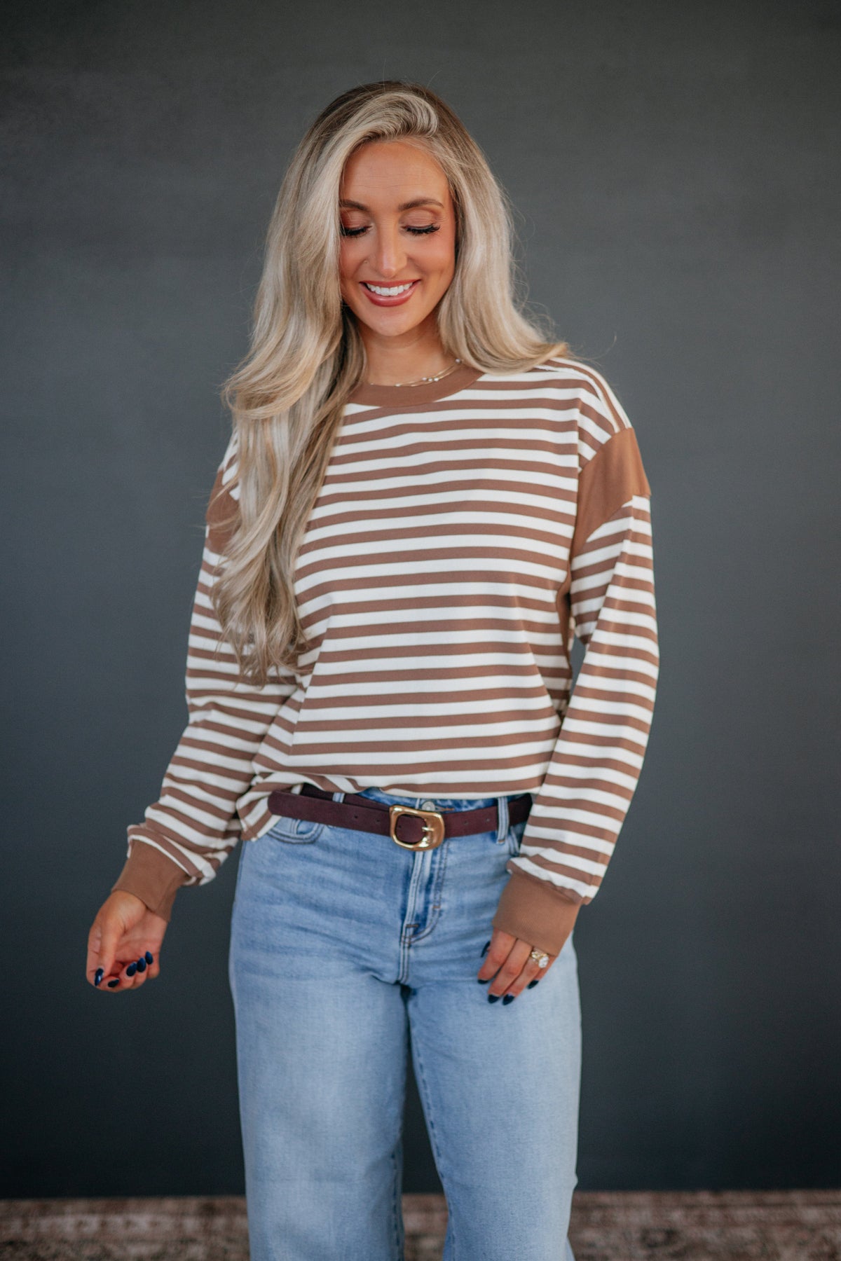 Annora Striped Sweatshirt