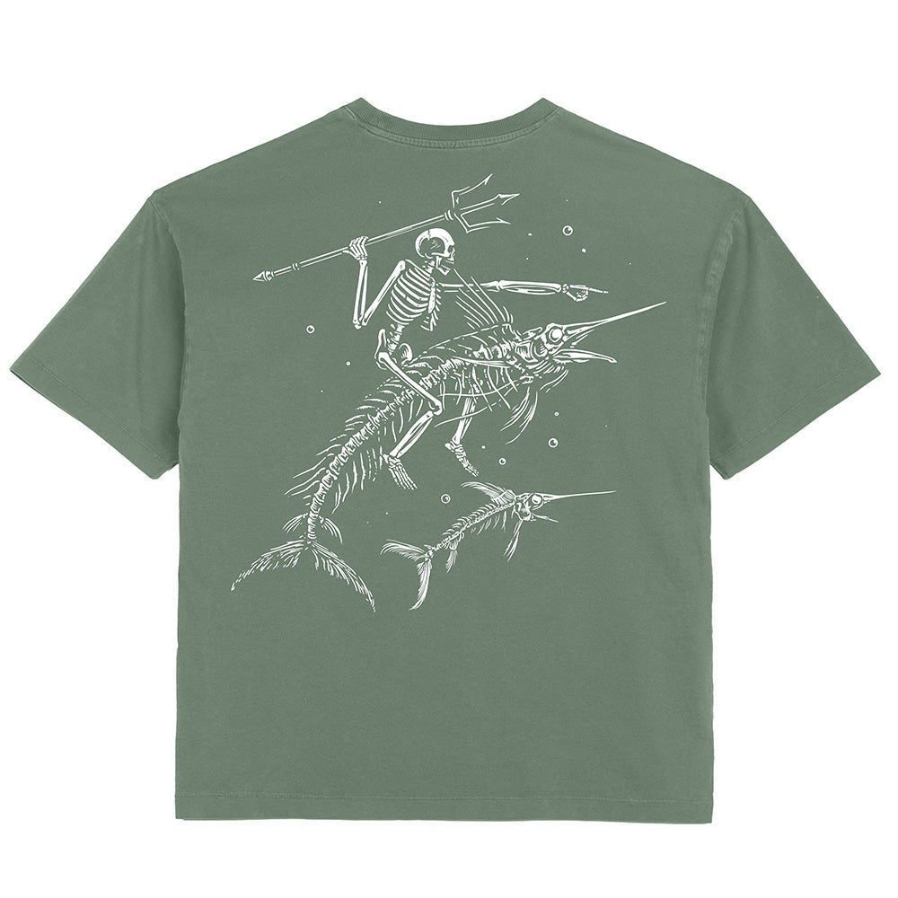 Swordfish Stallion Tee - Moss