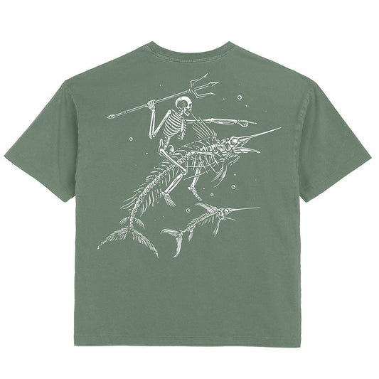 Swordfish Stallion Tee - Moss